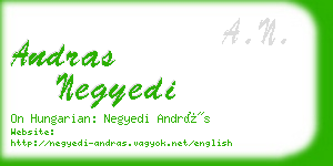 andras negyedi business card